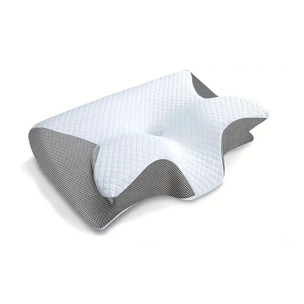 2-in-1 Memory Foam Cervical Pillow – Ergonomic Contour Neck Support