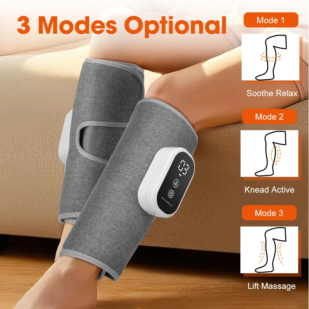 360° Air Compression Leg Massager – Wireless Calf Muscle Recovery