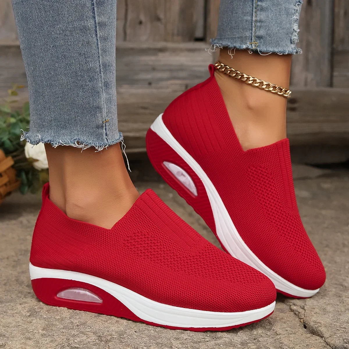 Women’s Breathable Air Cushion Running & Walking Sneakers