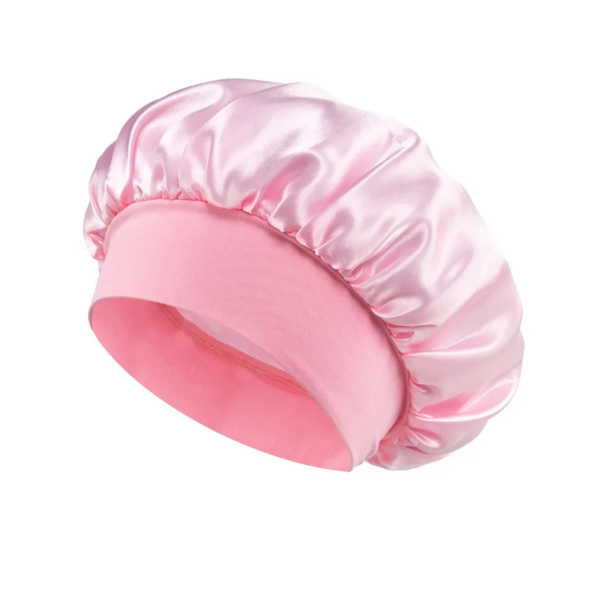 Women’s Satin Hair Bonnet – Soft Elastic Sleep Cap for Hair Care