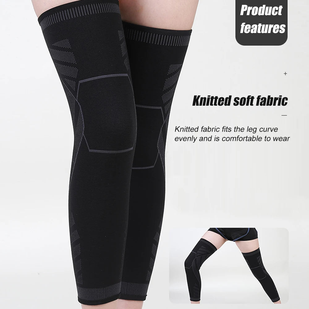 Full Leg Compression Sleeve – Long Knee Support for Sports & Pain Relief