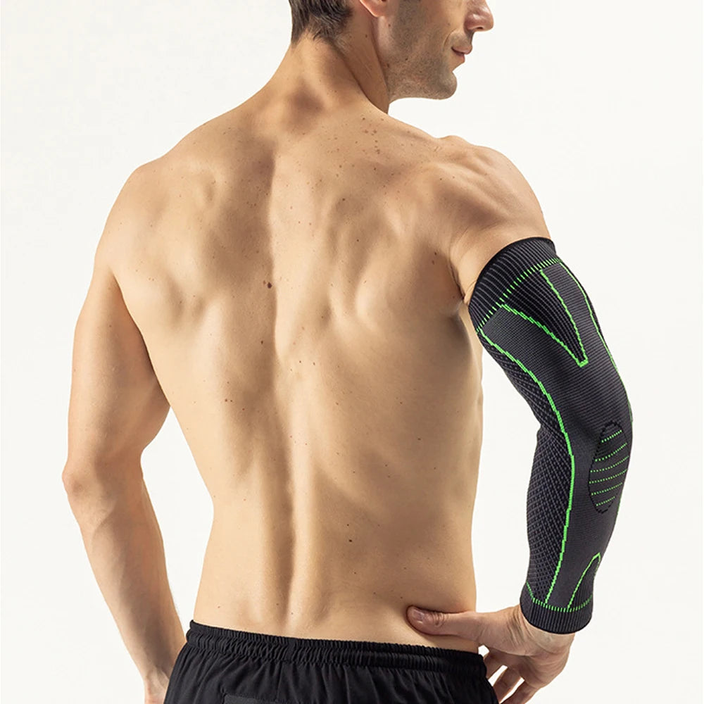 Breathable Elbow Compression Sleeve – Non-Slip Arm Support for Sports & Workouts