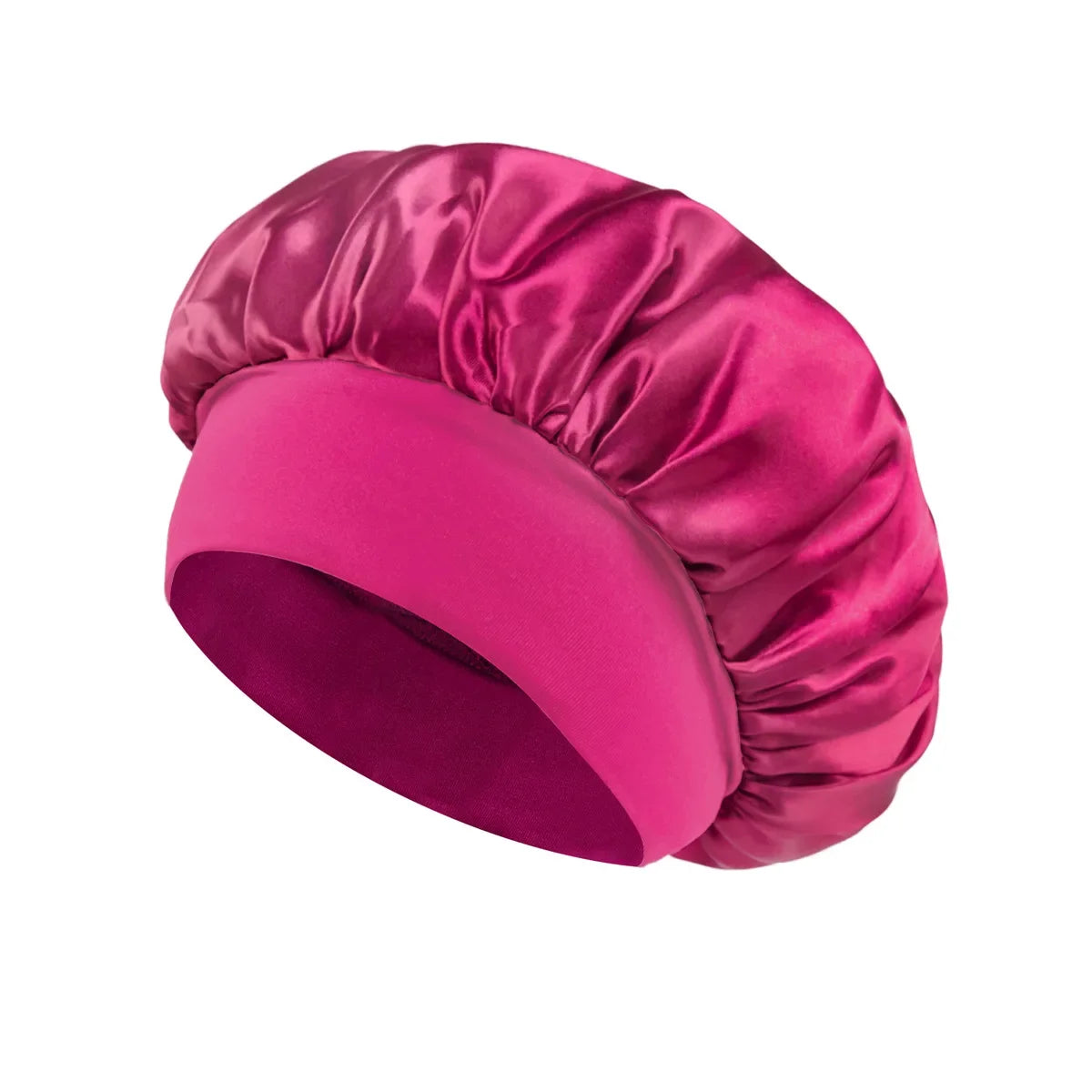 Women’s Satin Hair Bonnet – Soft Elastic Sleep Cap for Hair Care