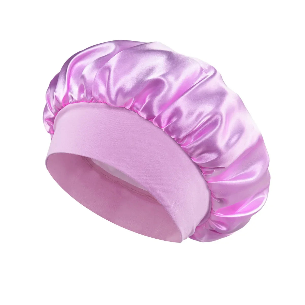 Women’s Satin Hair Bonnet – Soft Elastic Sleep Cap for Hair Care
