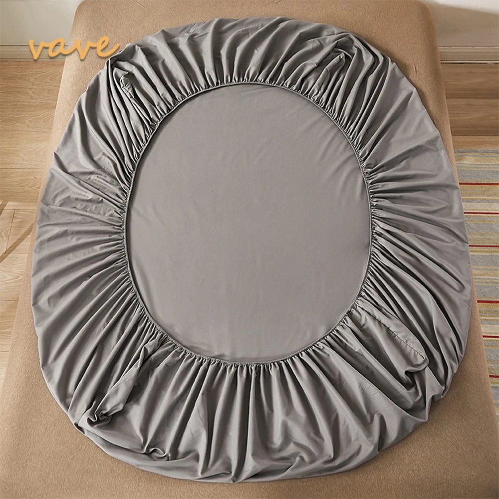 100% Cotton Fitted Sheet – Adjustable Non-Slip Mattress Cover (Single to King)