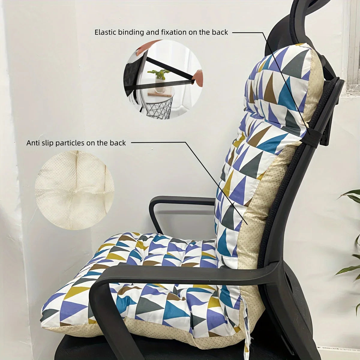 Ergonomic Seat Cushion with Back Support – Office Chair & Car Comfort Pad