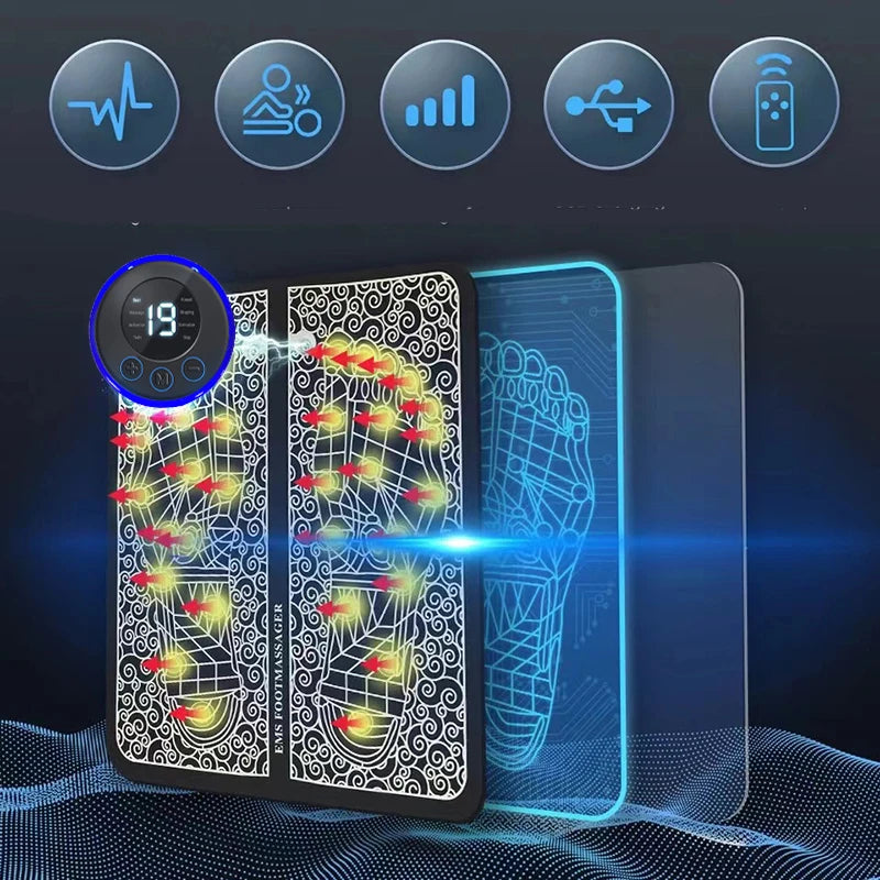 Electric EMS Foot Massager Mat – Muscle Training & Relaxation Tool