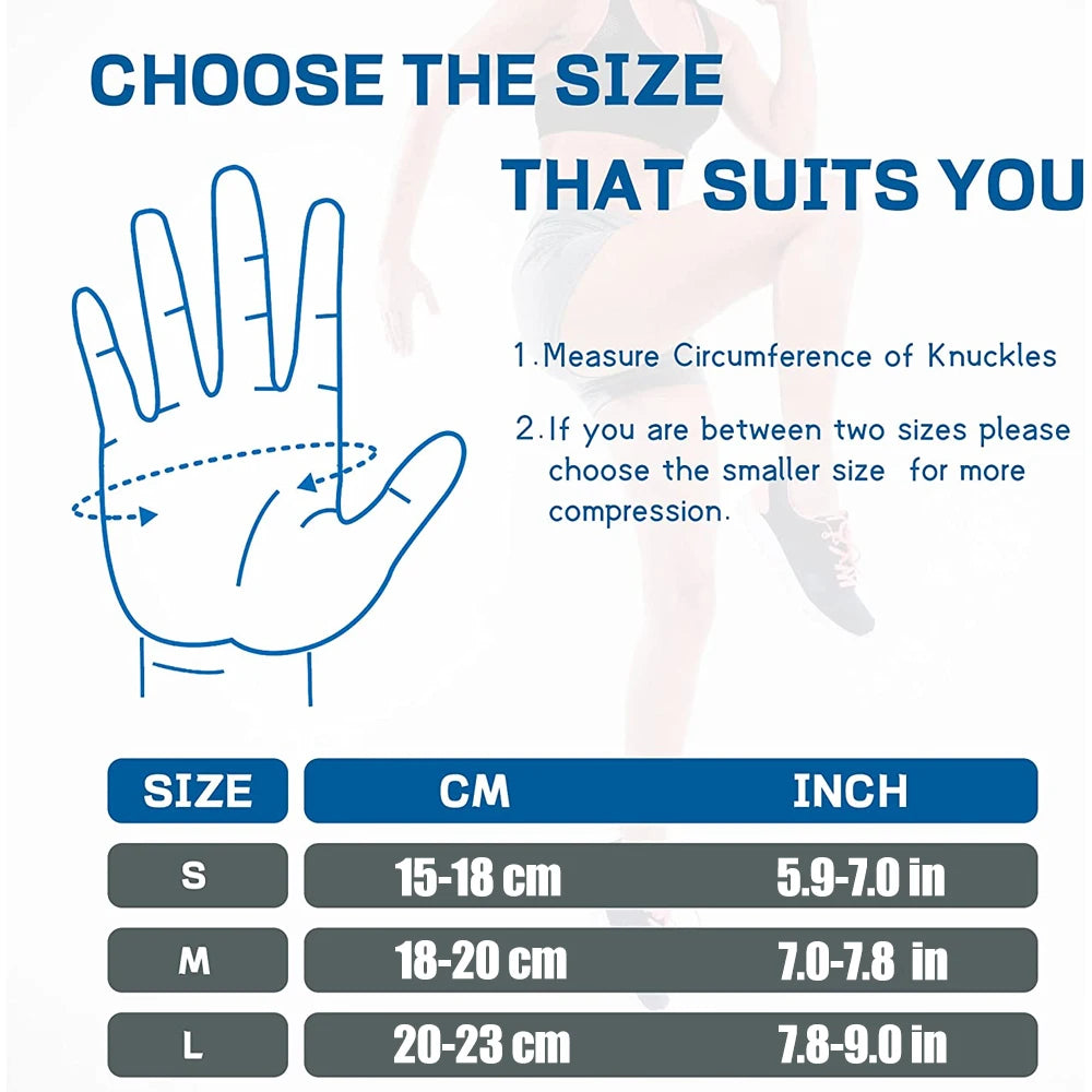 Compression Arthritis Gloves (1 Pair) – Full Finger Support for Hand Comfort