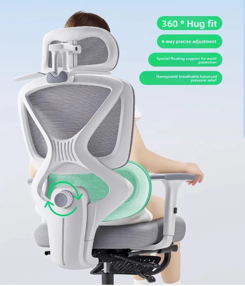 Ergonomic Gaming & Office Chair – Reclining with Lumbar Support & 4D Armrests