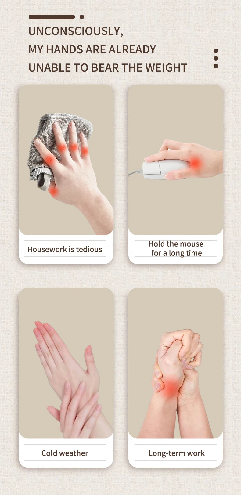 Hand Massager with Air Compression – Finger, Palm & Wrist Relaxation Glove
