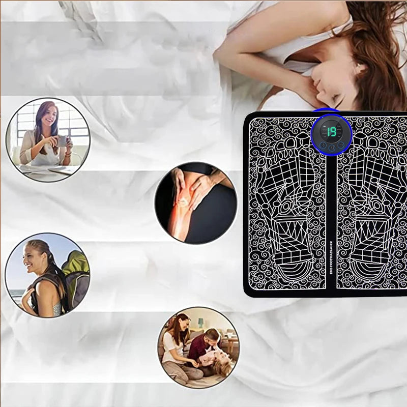 Electric EMS Foot Massager Mat – Muscle Training & Relaxation Tool