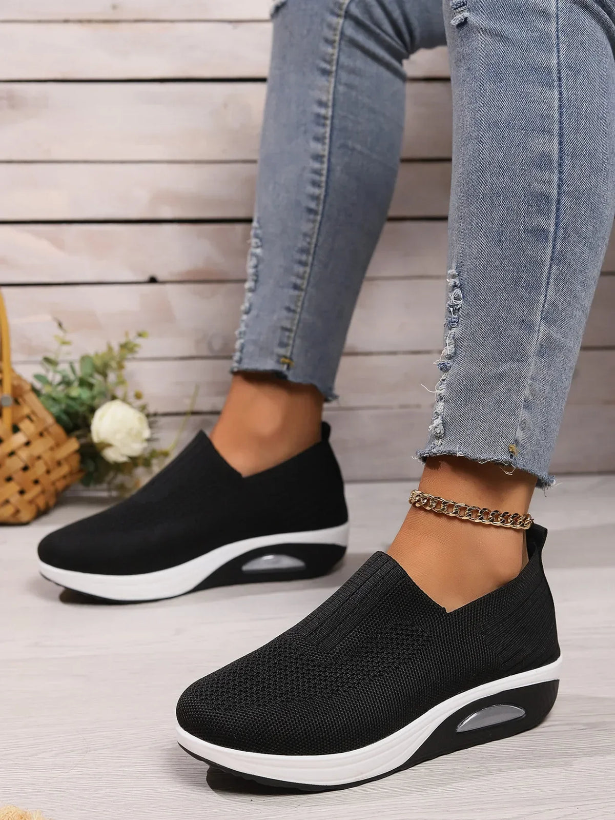 Women’s Breathable Air Cushion Running & Walking Sneakers
