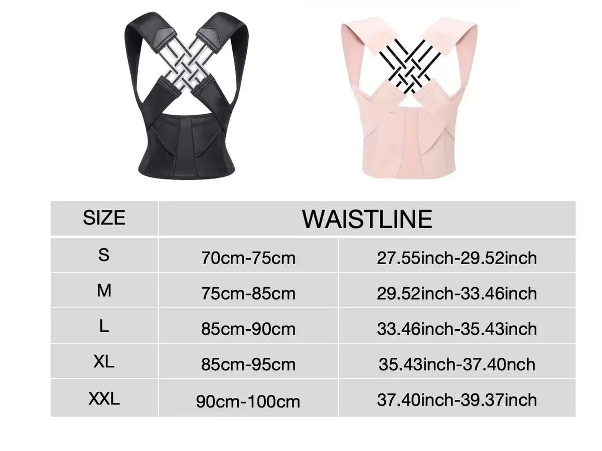Adjustable Posture Corrector – Upper & Lower Back Support Brace