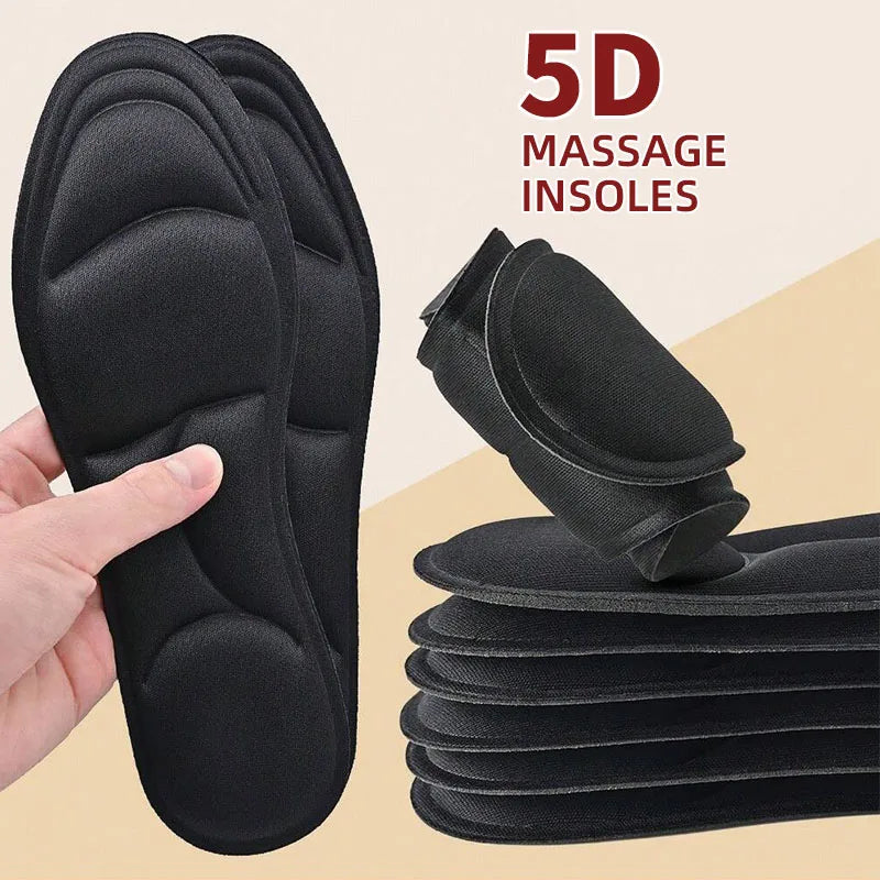 5D Memory Foam Insoles – Breathable Cushioned Support for Sports & Daily Wear