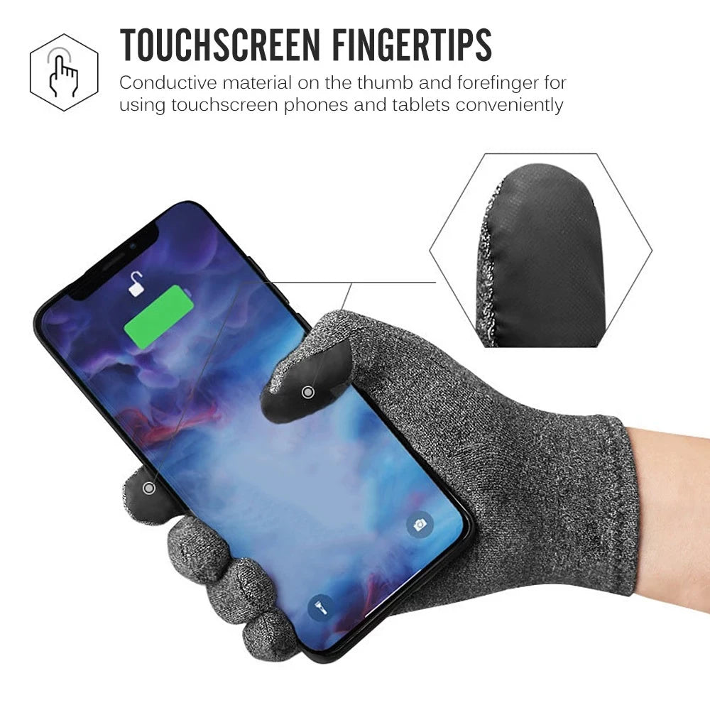 Compression Arthritis Gloves (1 Pair) – Full Finger Support for Hand Comfort
