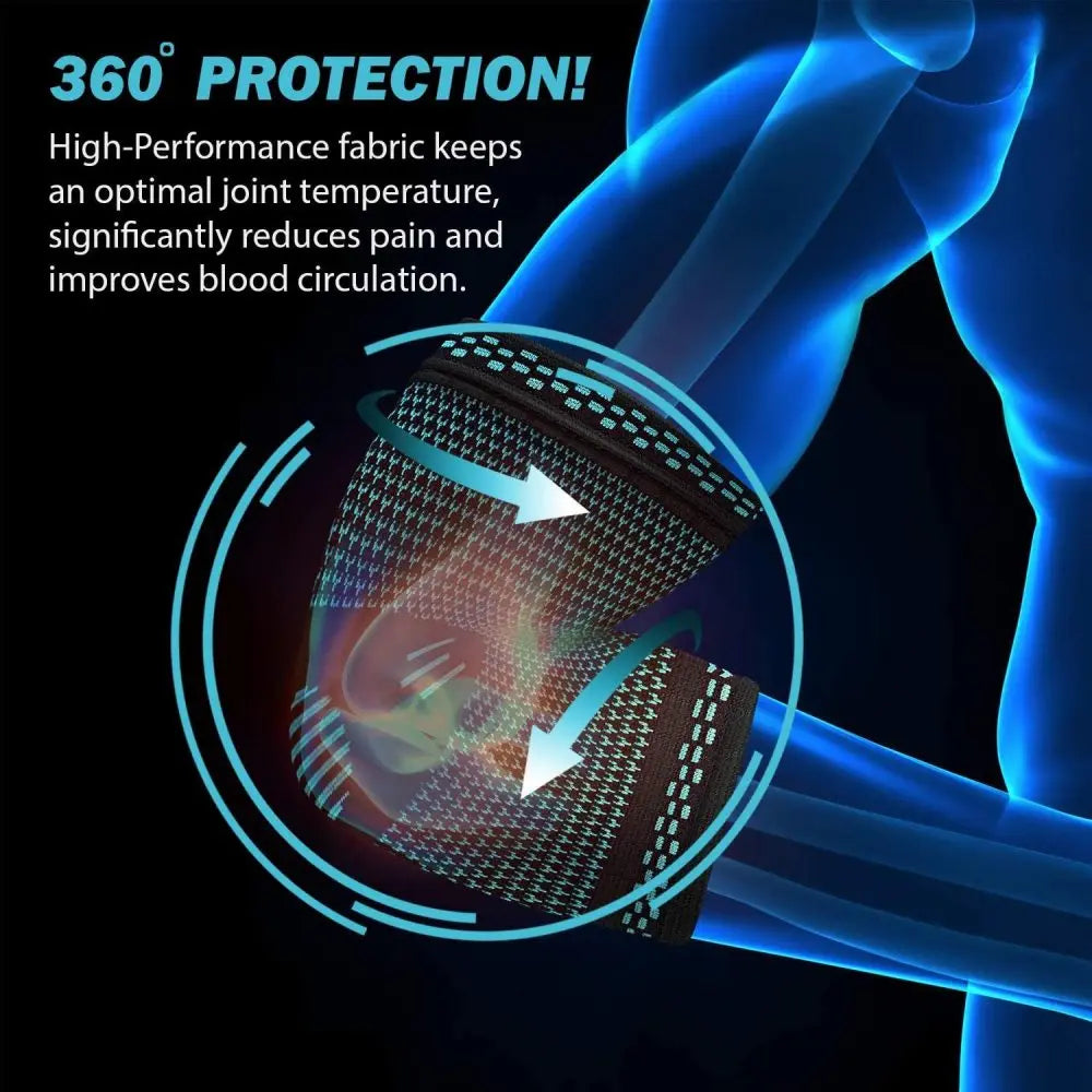 Compression Elbow Sleeve – Breathable Elastic Support for Sports