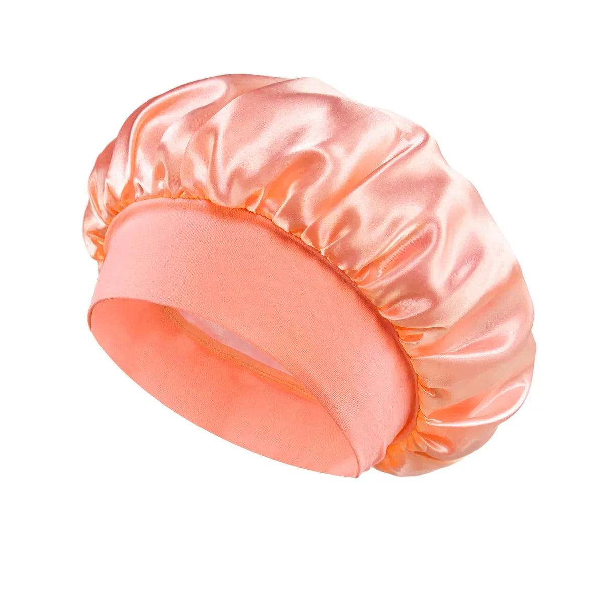 Women’s Satin Hair Bonnet – Soft Elastic Sleep Cap for Hair Care
