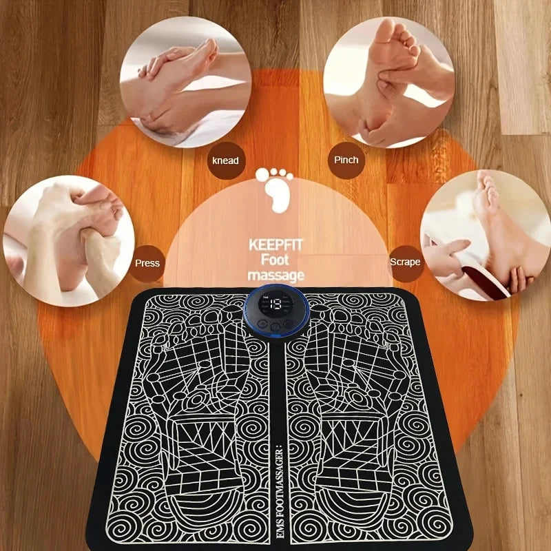 Electric EMS Foot Massager Mat – Muscle Training & Relaxation Tool