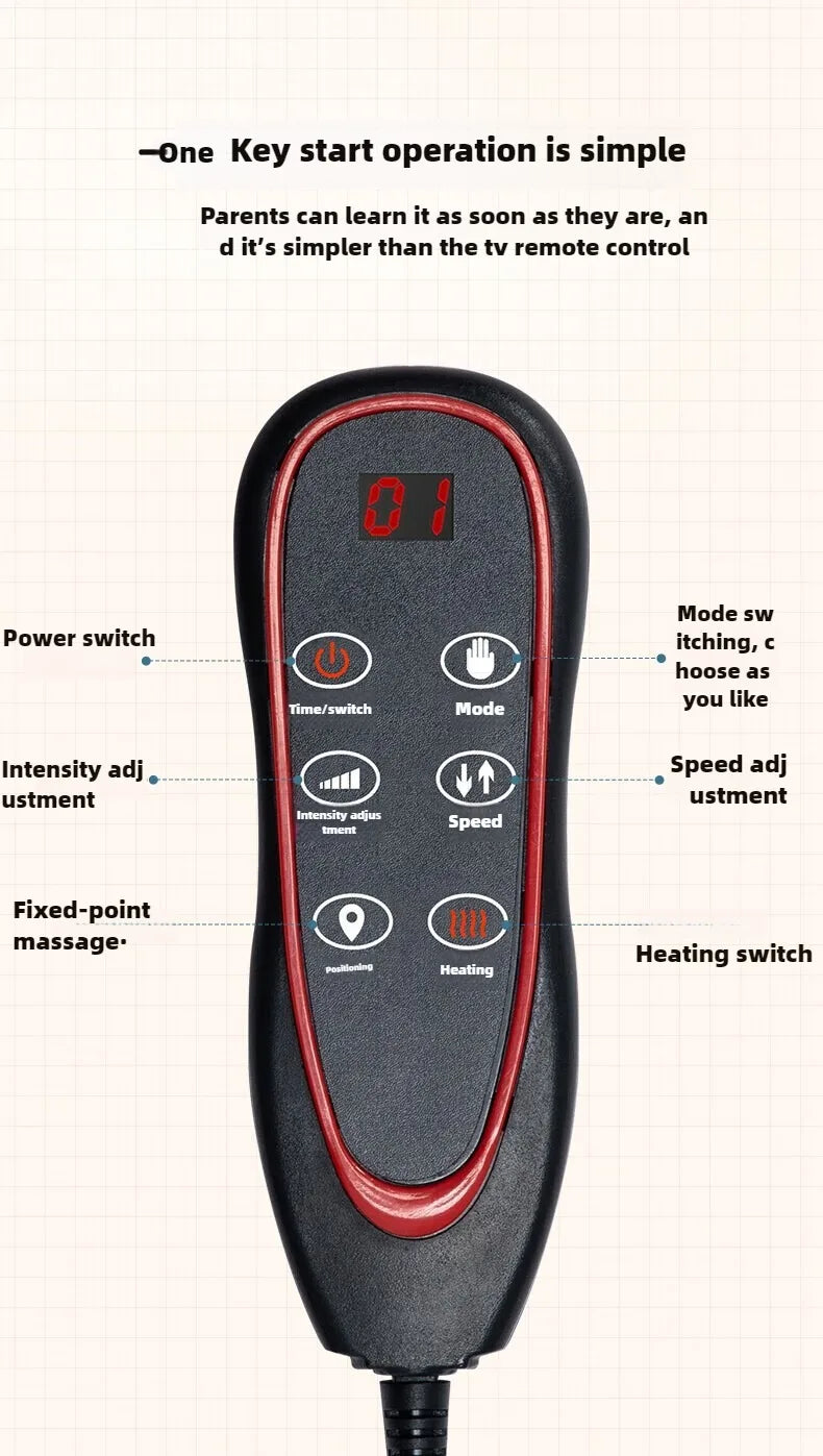 Full Body Massage Mat with Heat – Airbag Compression & Vibration Massage Cushion