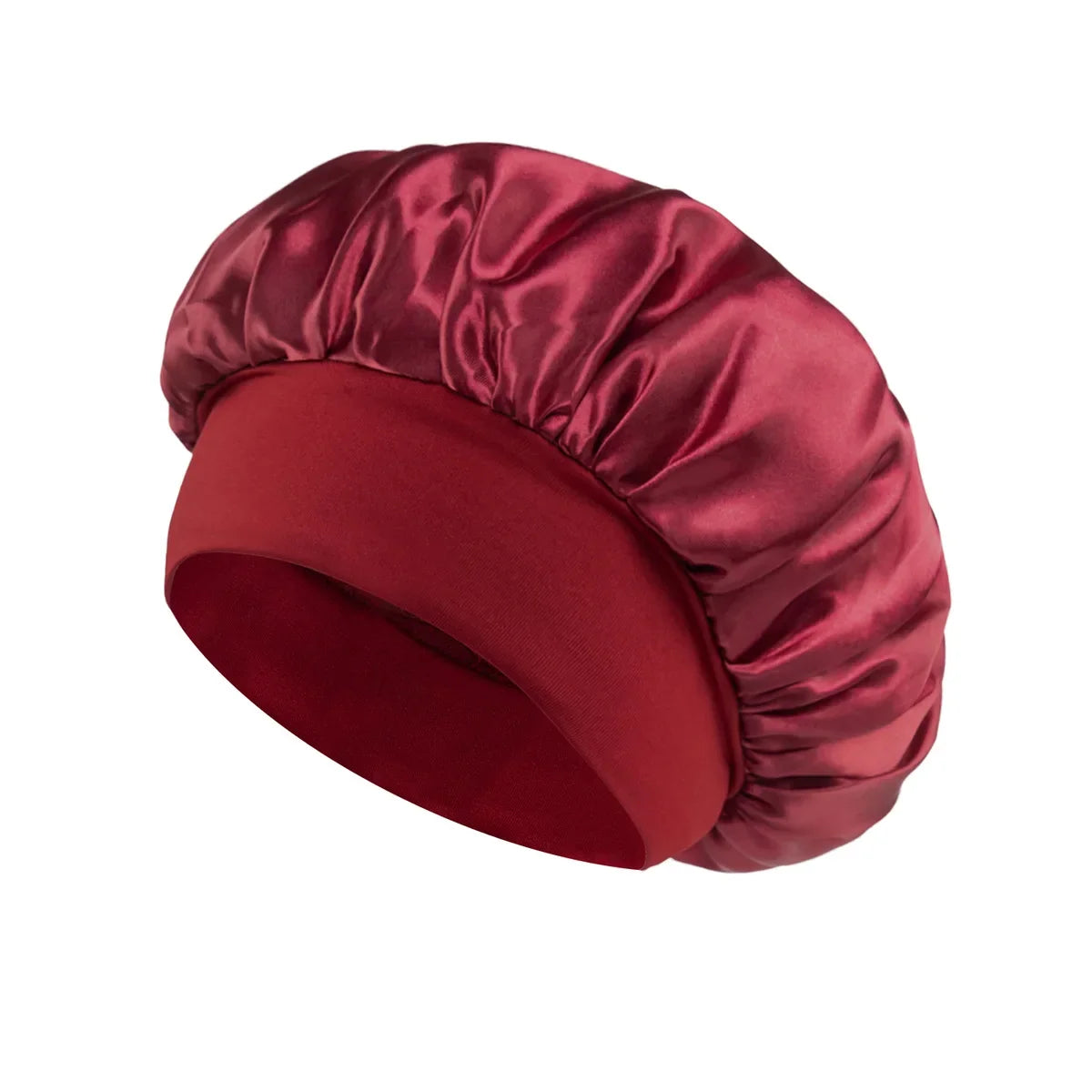 Women’s Satin Hair Bonnet – Soft Elastic Sleep Cap for Hair Care