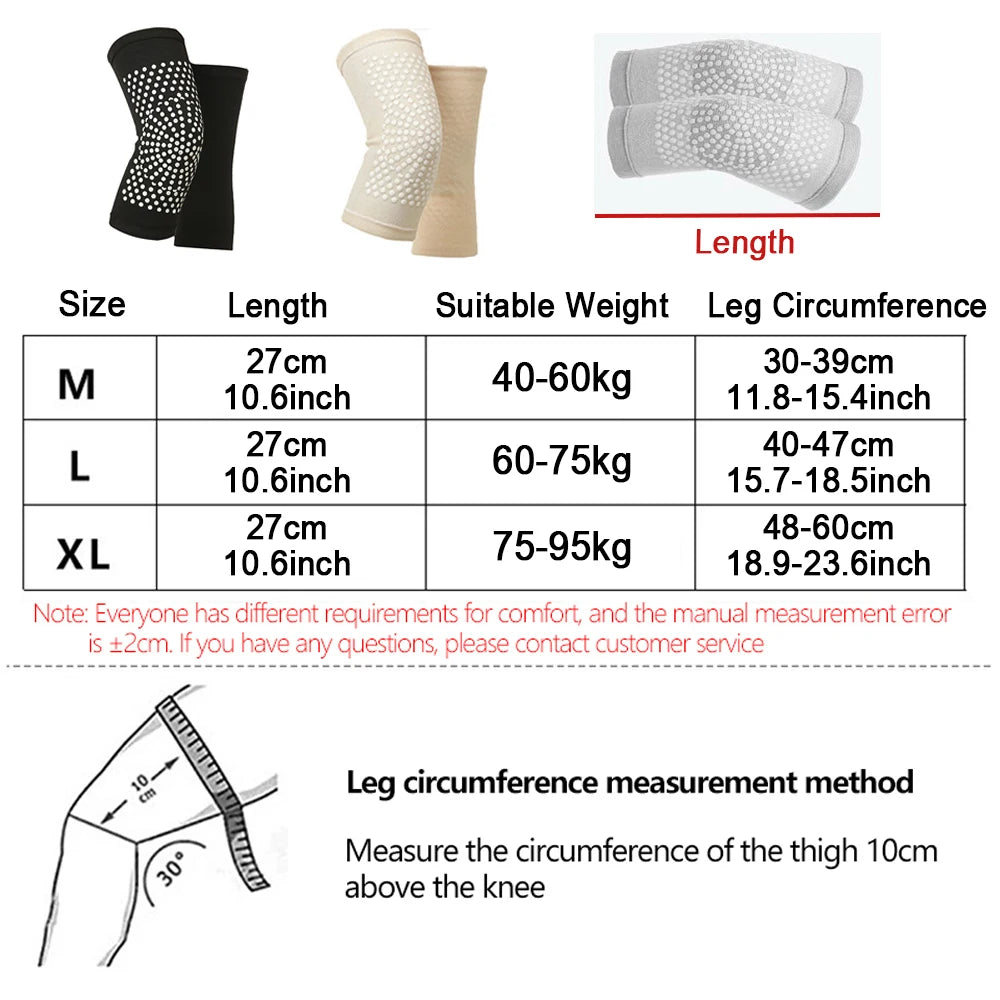 Self-Heating Knee Support Pads (1 Pair) – Warm Compression for Joint Comfort