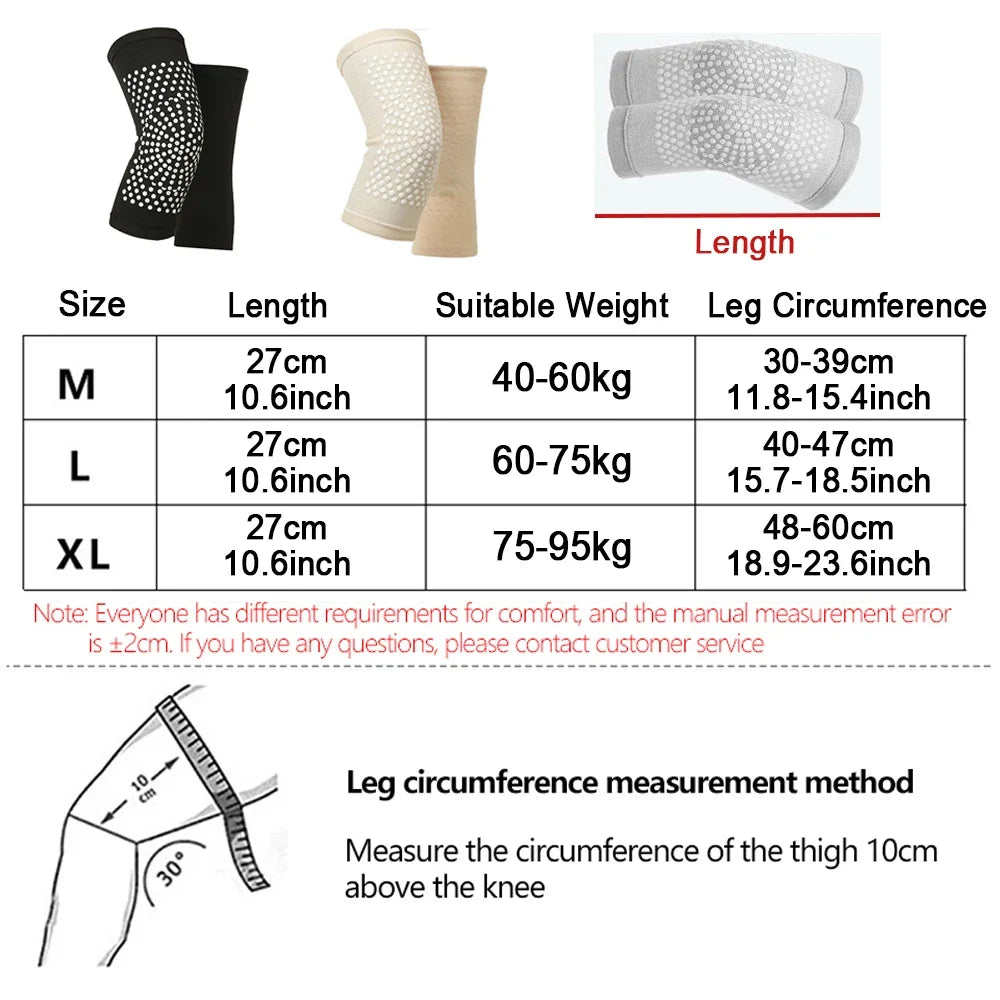 Self-Heating Knee Support Pads (1 Pair) – Warm Compression for Joint Comfort