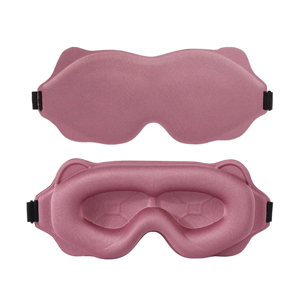 3D Contoured Eye Sleep Mask – Soft Padded Light Blocking Blindfold