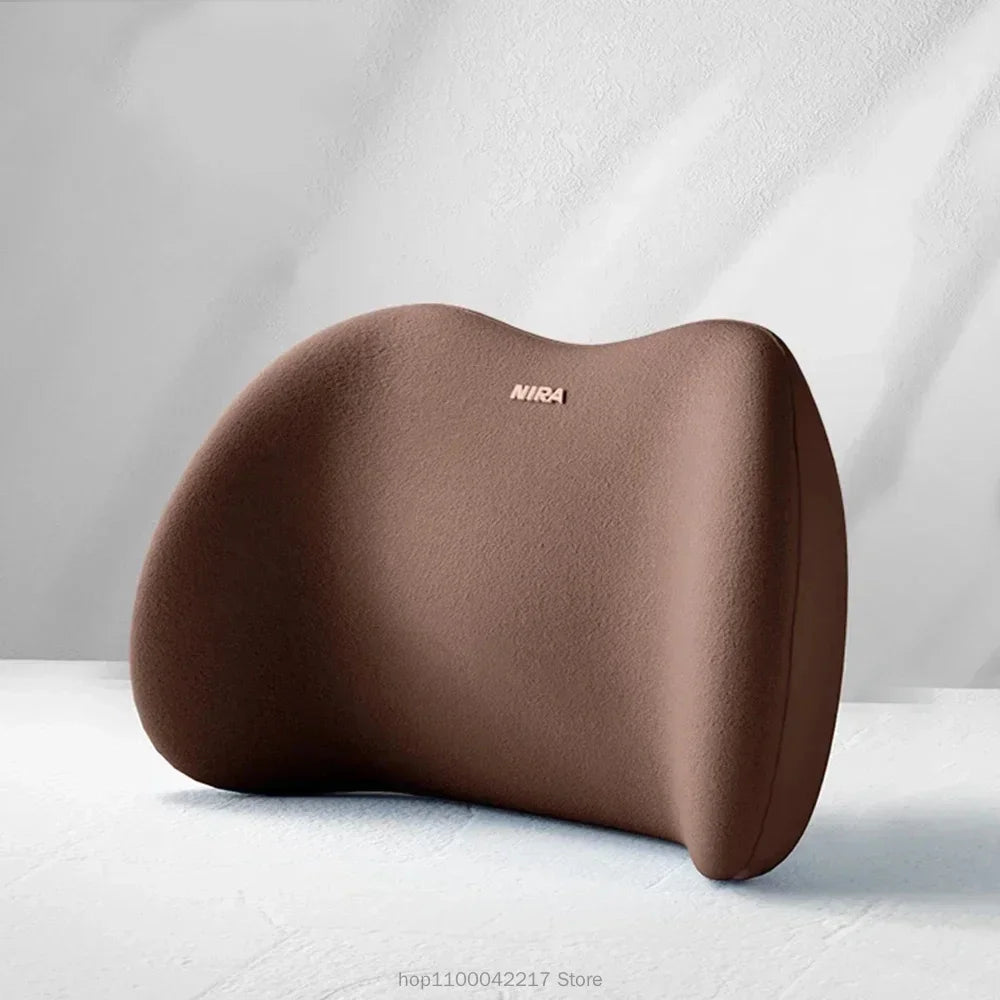 Ergonomic Memory Foam Car Seat Cushion – Lumbar & Headrest Support Set