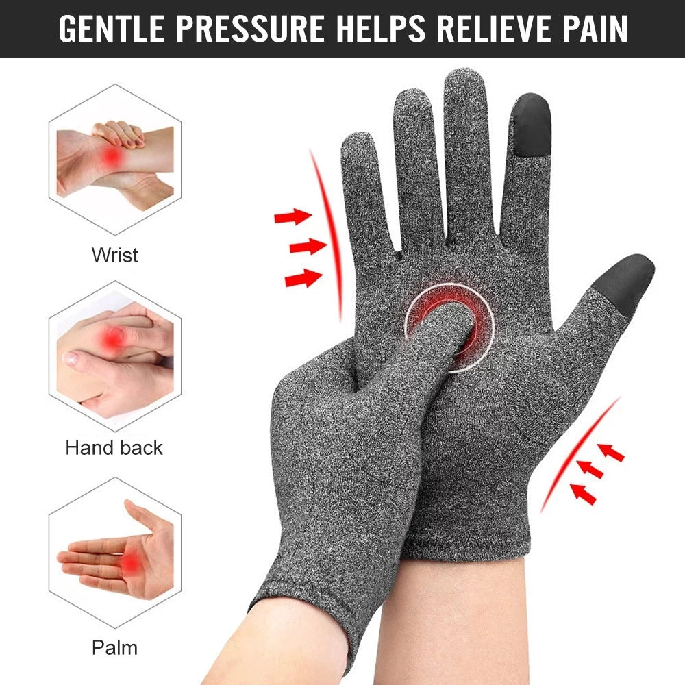 Compression Arthritis Gloves (1 Pair) – Full Finger Support for Hand Comfort