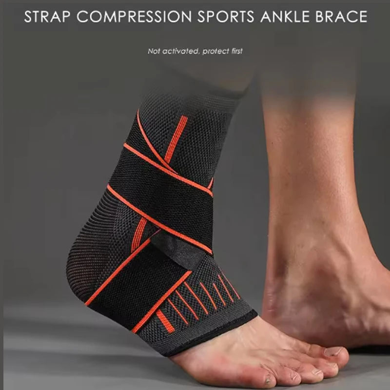 Ankle Compression Support Brace – Adjustable Sports Protection Sleeve