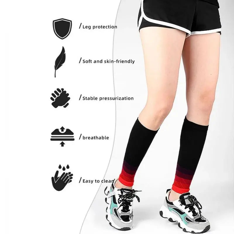 Running Compression Calf Sleeves – 20–30mmHg Leg Support for Men & Women