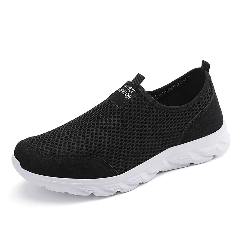 Lightweight Breathable Men’s Casual Shoes – Slip-On Outdoor Walking Sneakers (Size 39–47)