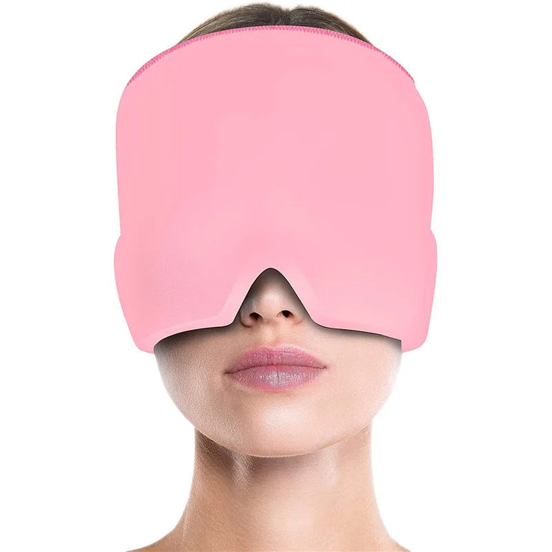 Reusable Gel Ice Migraine Relief Cap – Cold Compression Head Wrap