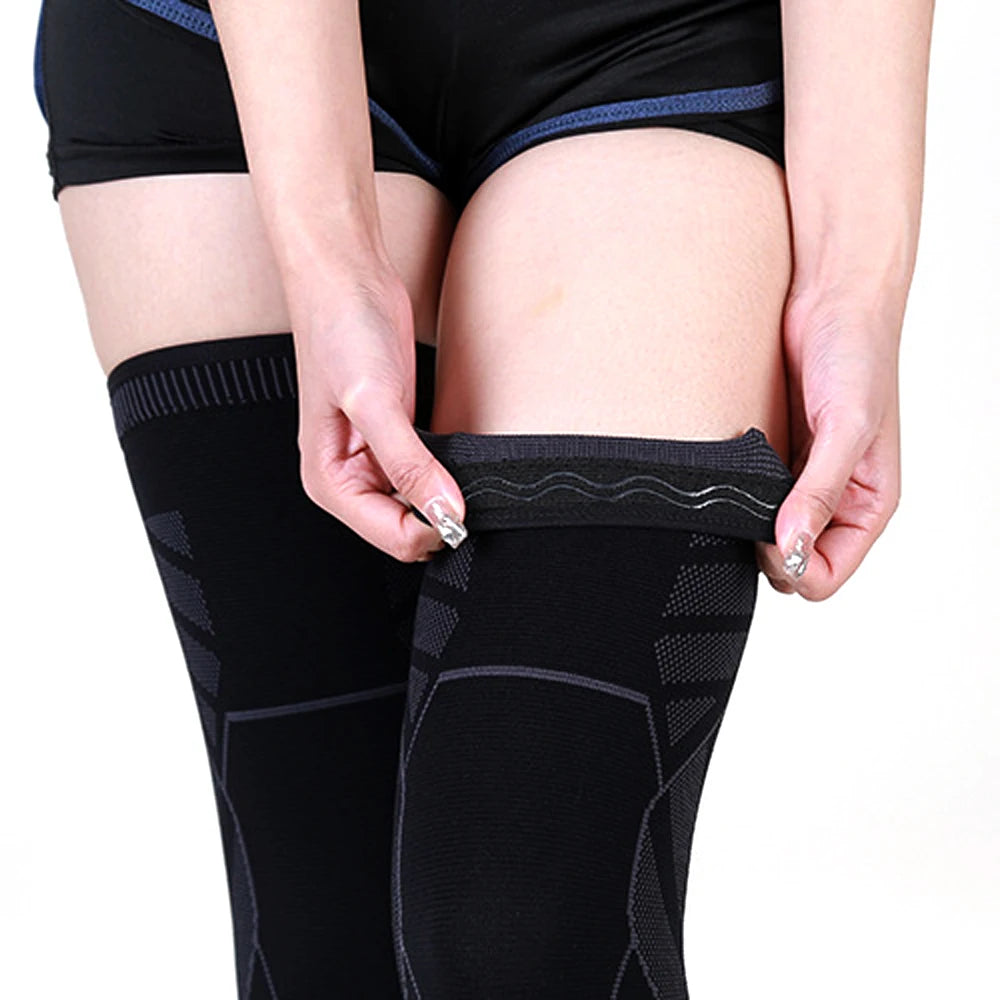 Full Leg Compression Sleeve – Long Knee Support for Sports & Pain Relief