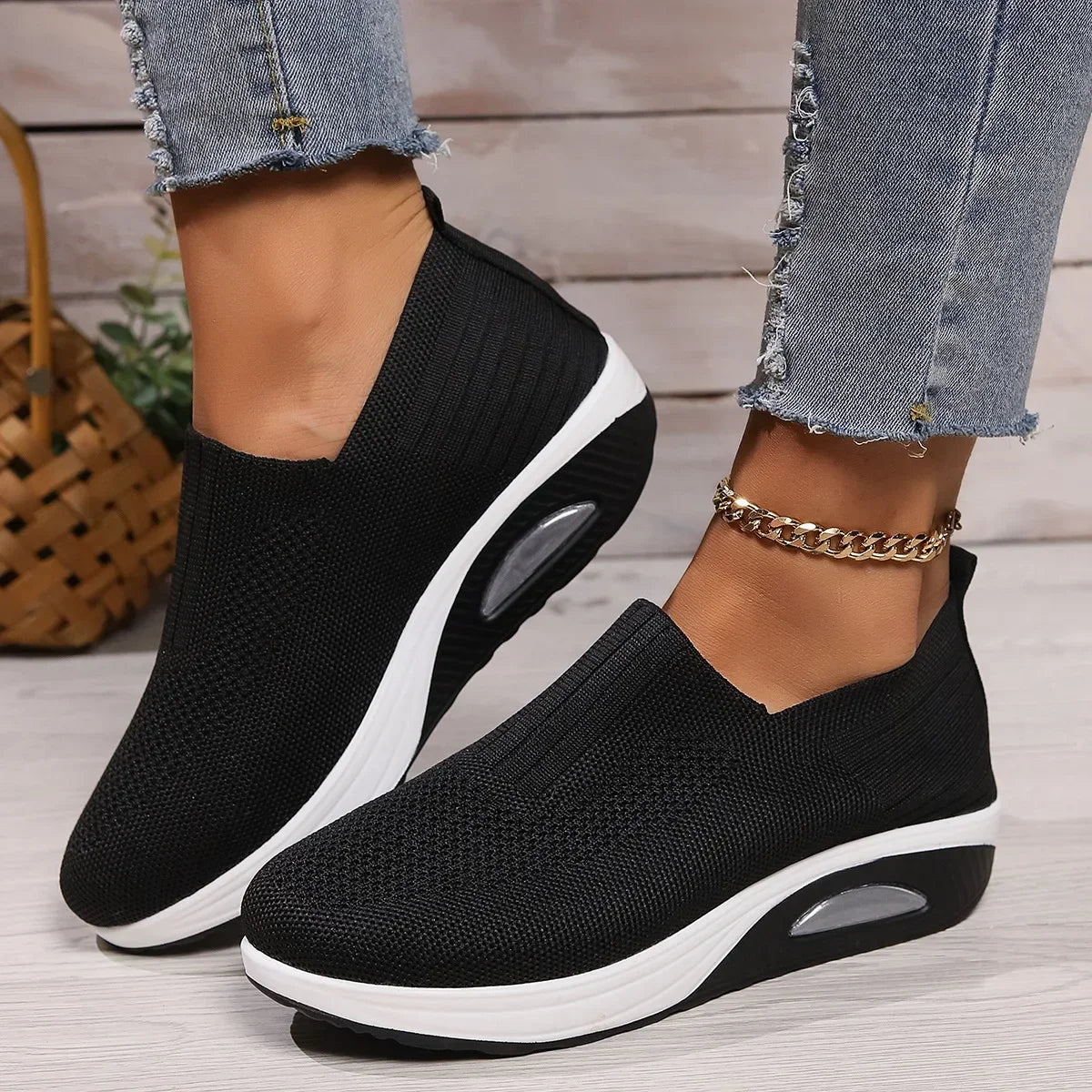 Women’s Breathable Air Cushion Running & Walking Sneakers