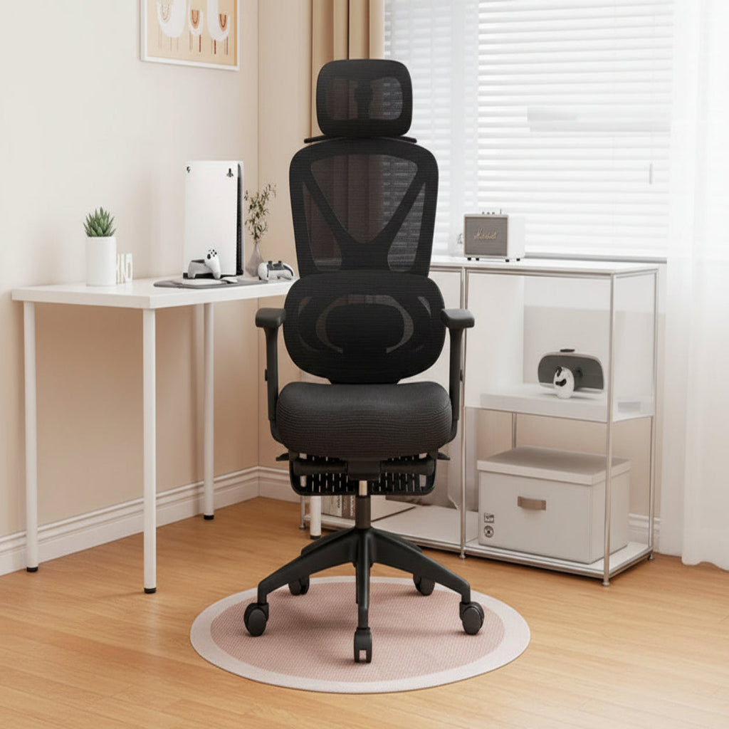Ergonomic Gaming & Office Chair – Reclining with Lumbar Support & 4D Armrests