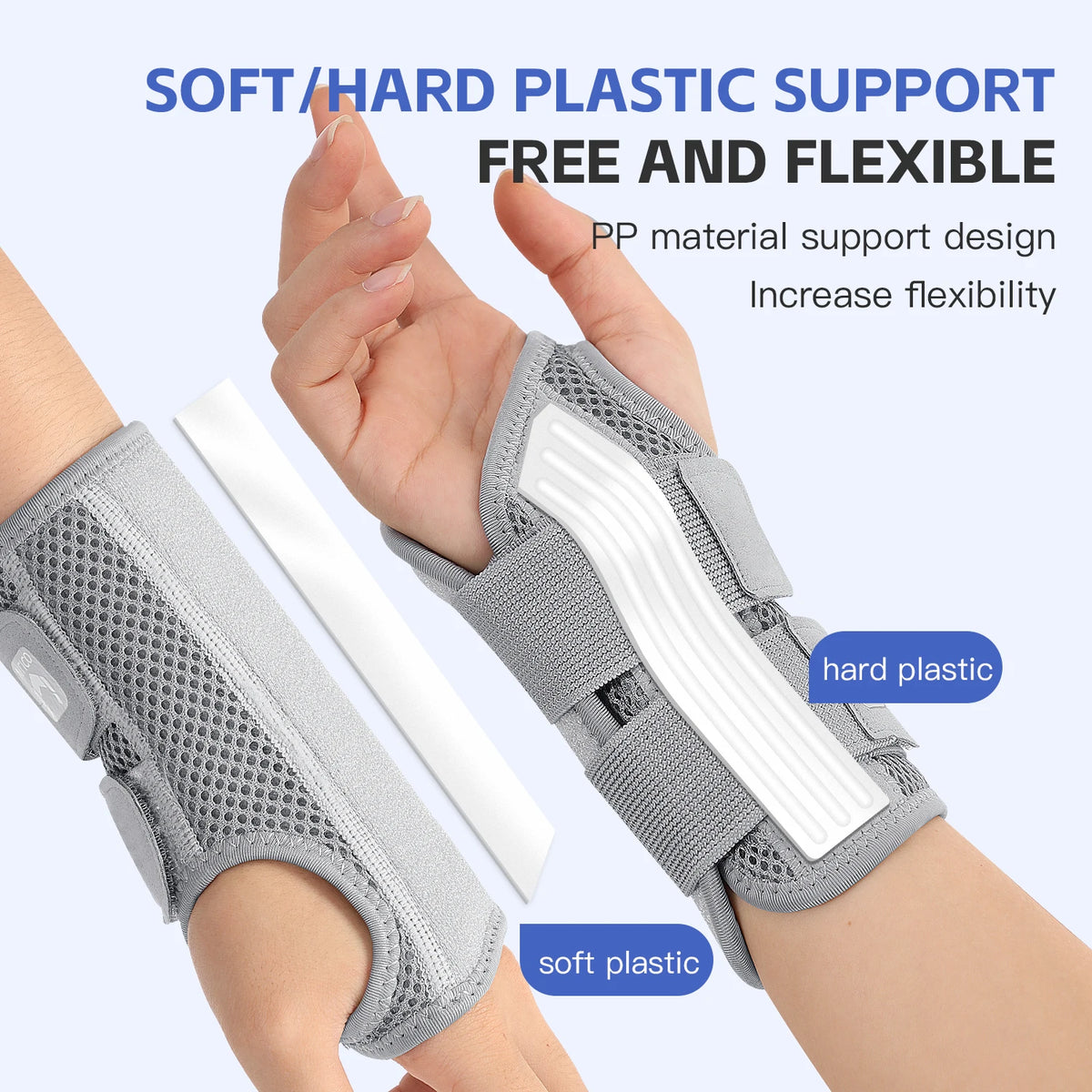 Wrist Stabilising Brace – Adjustable Support with Built-In Splint