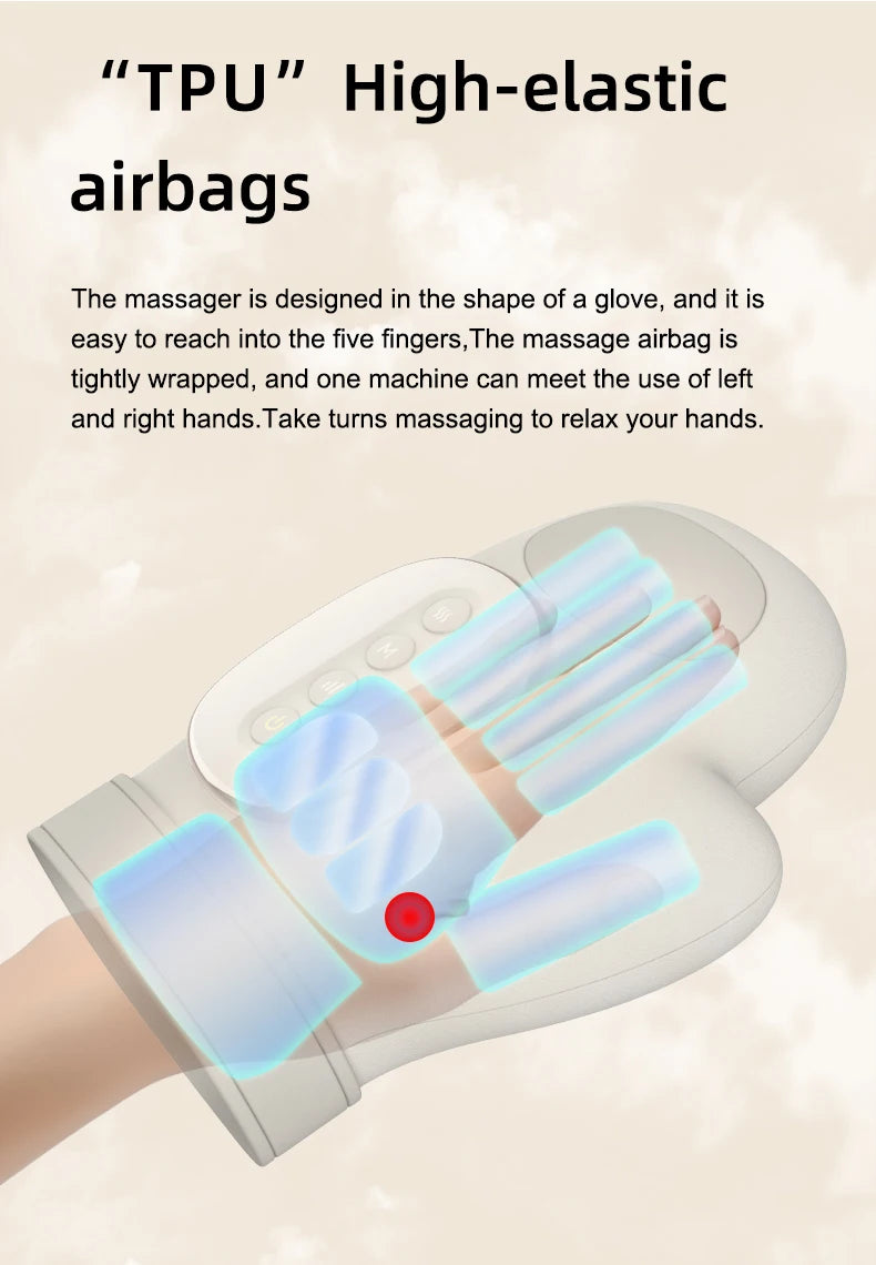 Hand Massager with Air Compression – Finger, Palm & Wrist Relaxation Glove