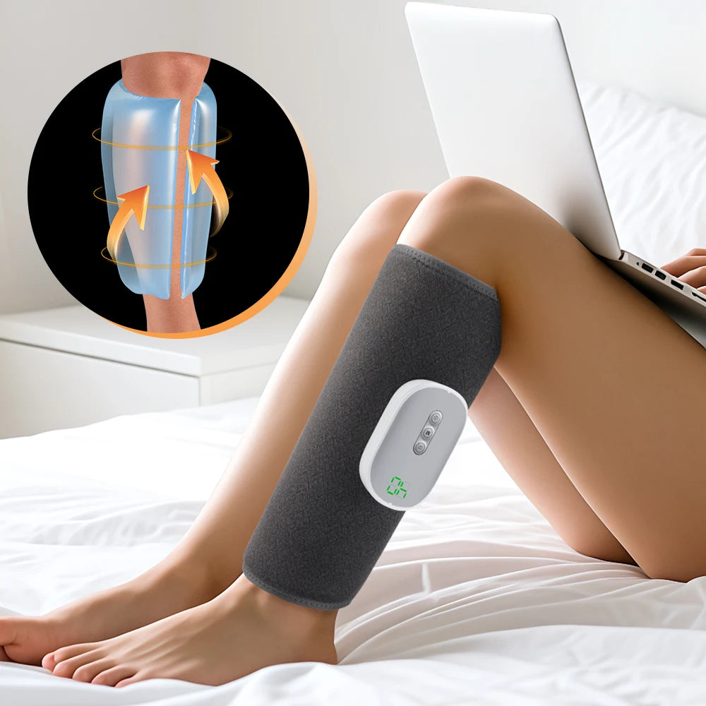 360° Air Compression Leg Massager – Wireless Calf Muscle Recovery